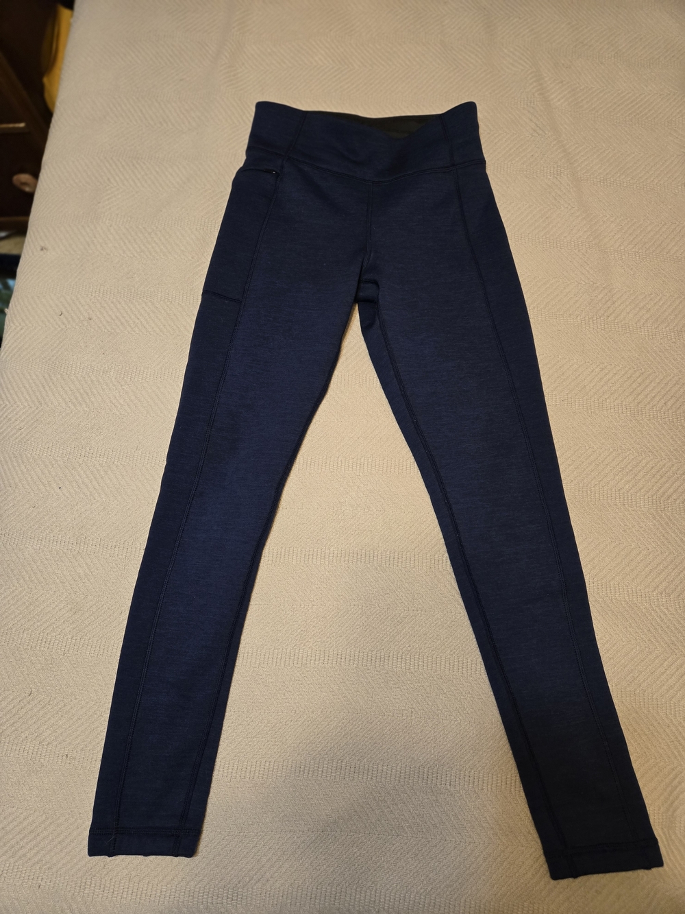 Title Nine Fleece Lined Navy Leggings